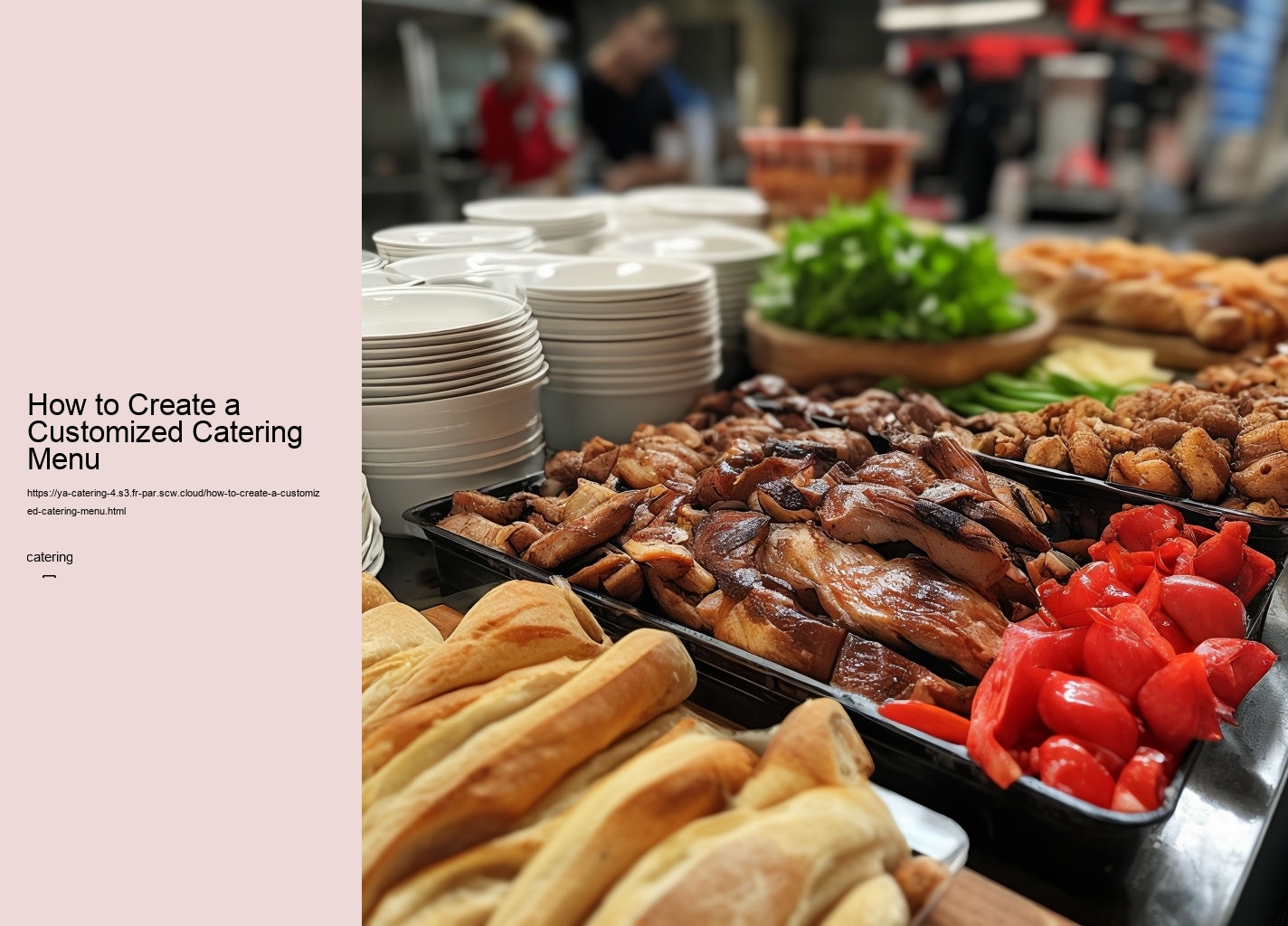 How to Create a Customized Catering Menu