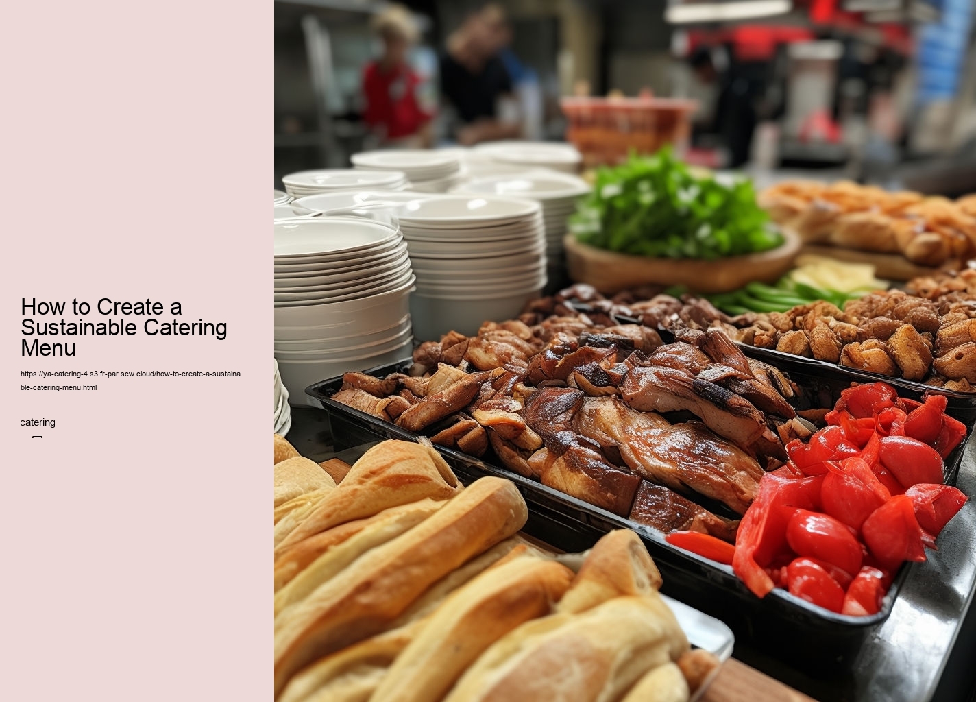 How to Create a Sustainable Catering Menu